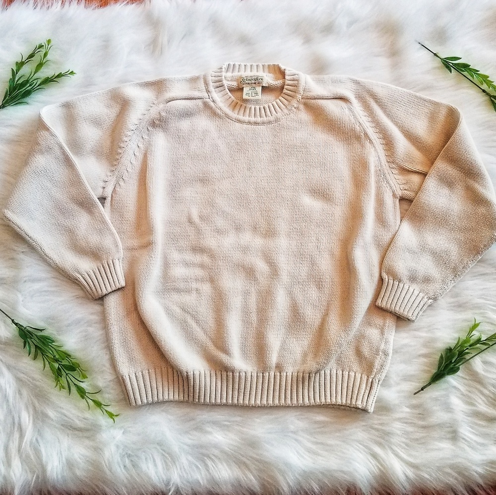 Vintage St. John's Bay sweater in off white